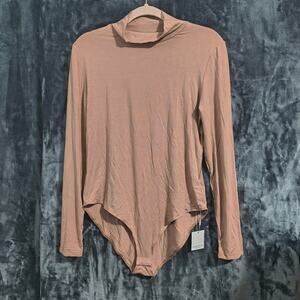MANGOPOP Body Suit Long Sleeve XXL Nude/Tan